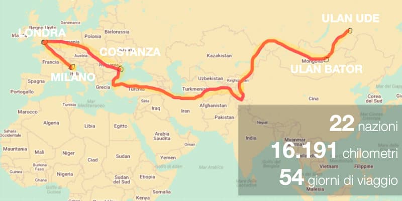 Mongol Rally Itinerario