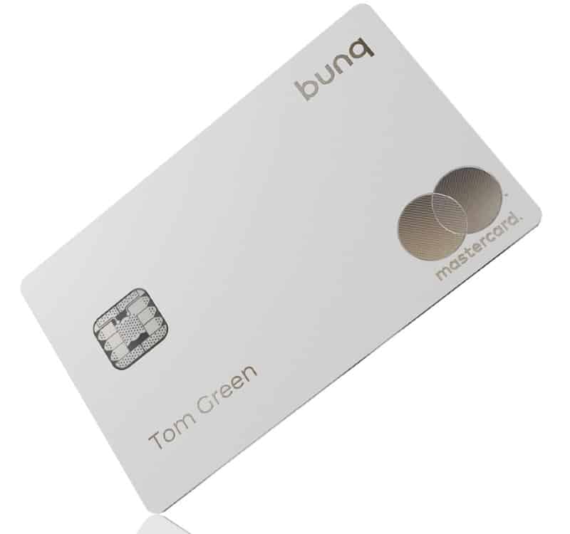 Bunq Super Green Metal Card