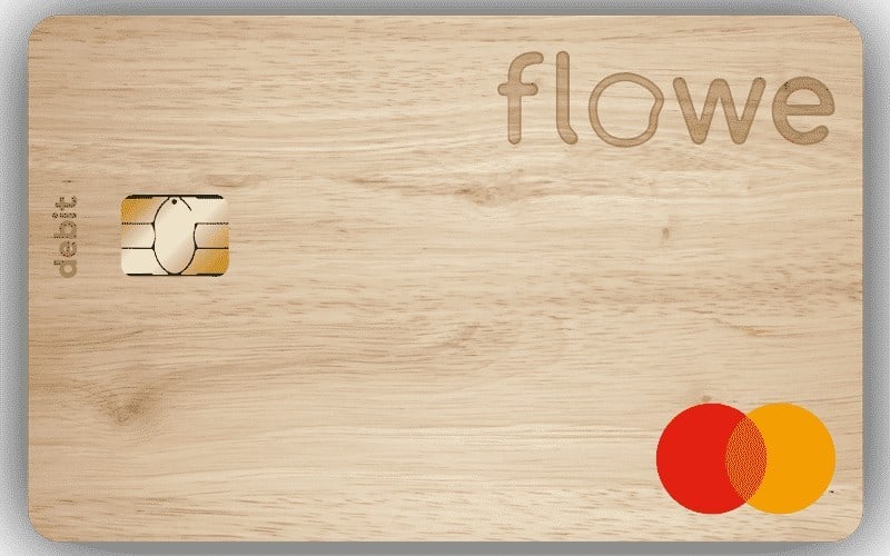 Flowe carta debito legno